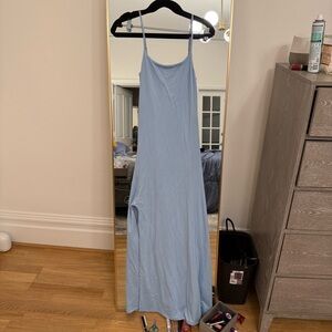 Quince Light Blue Maxi Dress